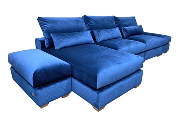Угловой диван V-10-M ДУ (ПУФ2+Д4+ПС+ПС+ПУФ2), Memory foam в Одинцово - предосмотр
