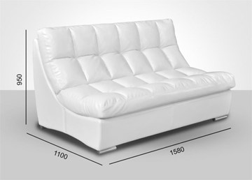 Прямой диван Брайтон без механизма 1580*1100*950 в Серпухове