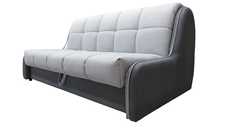 Прямой диван Аккордеон-Кант 1,55, полоска (НПБ) в Одинцово - изображение 1