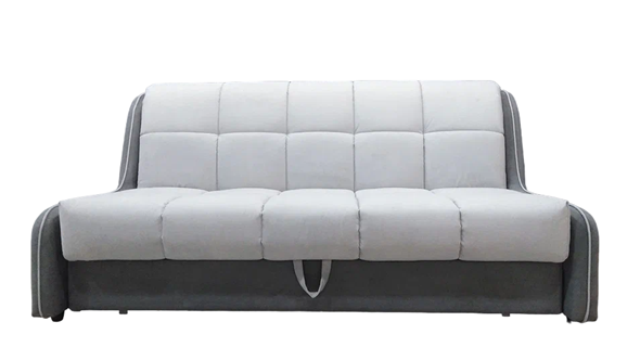 Прямой диван Аккордеон-Кант 1,55, полоска (НПБ) в Одинцово - изображение