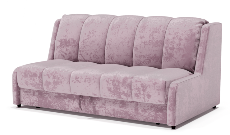 Прямой диван Аккордеон-Кровать 1,55 с каретной утяжкой, полоска (НПБ) в Одинцово - изображение 1