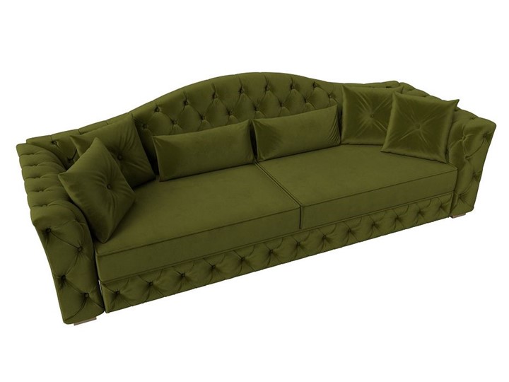 Прямой диван Артис, Зеленый (Микровельвет) в Москве - изображение 3