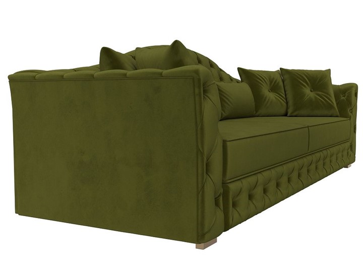 Прямой диван Артис, Зеленый (Микровельвет) в Москве - изображение 5