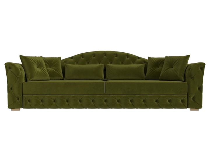 Прямой диван Артис, Зеленый (Микровельвет) в Москве - изображение 6
