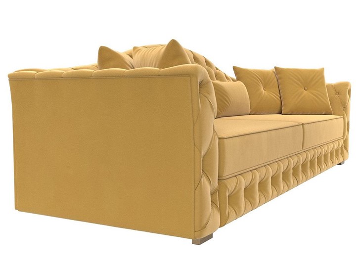 Прямой диван Артис, Желтый (Микровельвет) в Москве - изображение 5