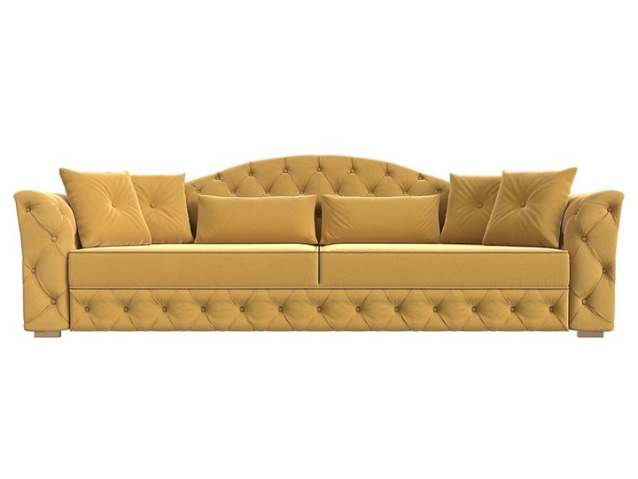 Прямой диван Артис, Желтый (Микровельвет) в Москве - изображение 6
