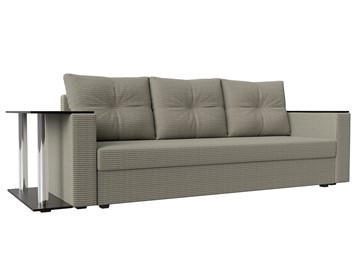 Прямой диван Атланта лайт со столом, Корфу 02 (Рогожка) в Подольске