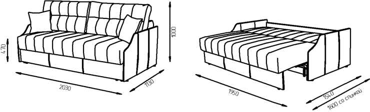 Прямой диван Камелот 2 (НПБ) в Одинцово - изображение 9