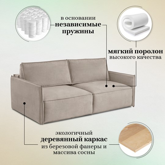 Прямой диван Либерти бежевый в Москве - изображение 20