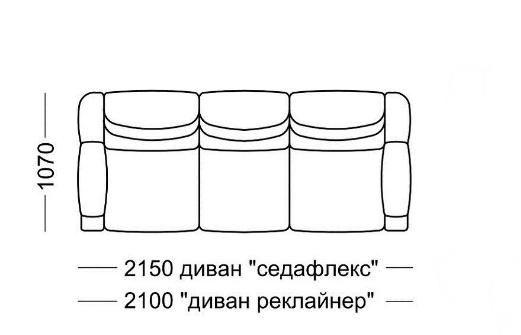 Диван прямой Мишель Элита 50 М, седафлекс в Подольске - изображение 7