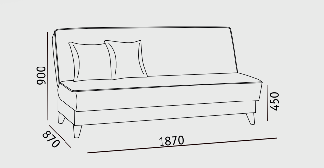 Прямой диван Наварра 2 БД в Подольске - изображение 5