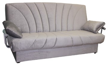 Прямой диван Рио с металлическими подлокотниками в Химках