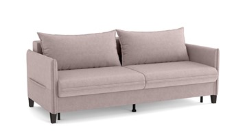 Прямой диван Тэйлор (еврокнижка), велюр велутто пастельно-розовый 11 в Одинцово