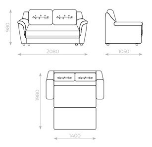 Прямой диван Вега 2 МД в Одинцово - изображение 5