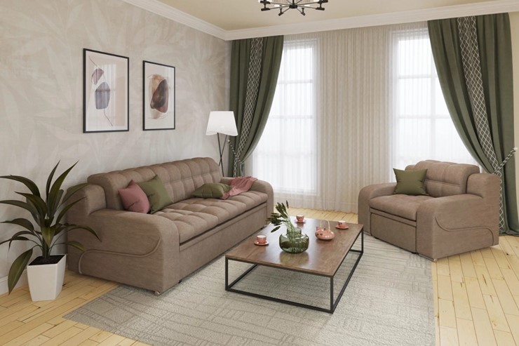 Прямой диван Жемчуг 2 БД в Подольске - изображение 5