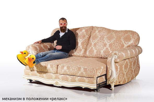 Прямой диван Лондон трехместный, механизм "Выкатной 160" в Москве - изображение 8