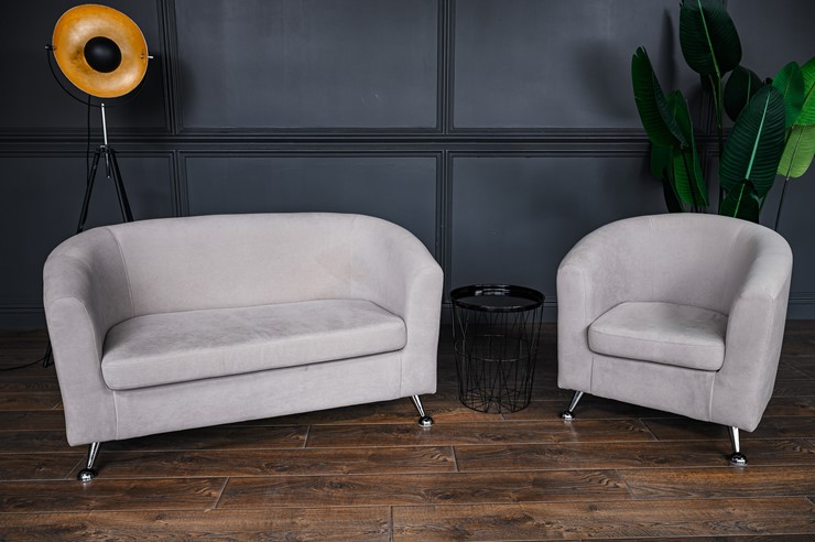 Комплект мебели Брамс  цвет бежевый диван 2Д + кресло в Москве - изображение 2