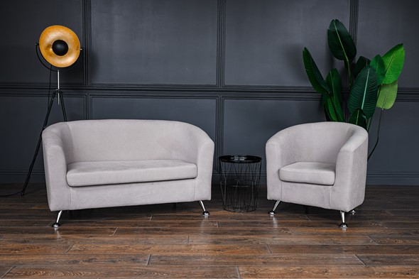 Комплект мебели Брамс  цвет бежевый диван 2Д + кресло в Москве - изображение
