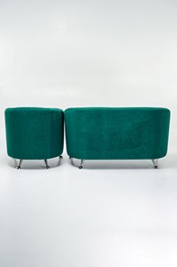 Комплект мебели Брамс  цвет изумрудный диван 2Д + кресло в Москве - предосмотр 2