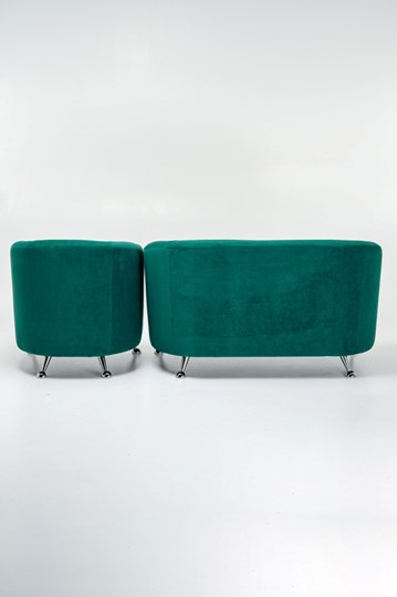 Комплект мебели Брамс  цвет изумрудный диван 2Д + кресло в Москве - изображение 2