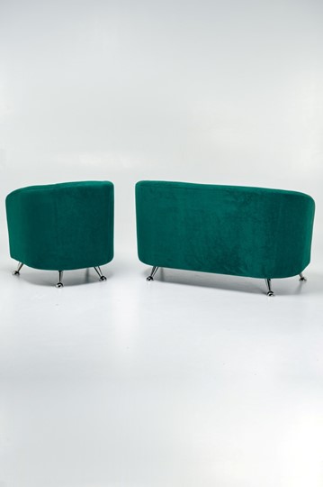 Комплект мебели Брамс  цвет изумрудный диван 2Д + кресло в Москве - изображение 3
