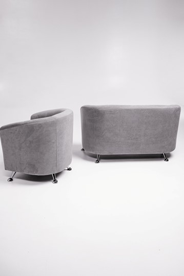 Комплект мебели Брамс  цвет серый диван 2Д + кресло в Москве - изображение 5