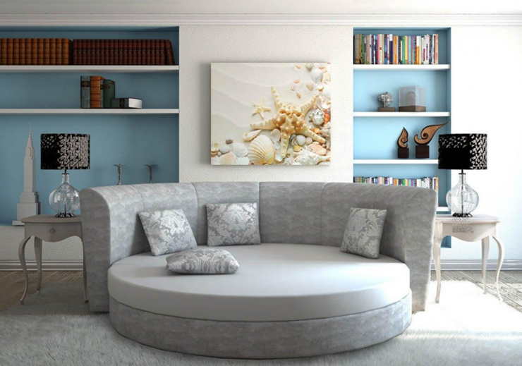 Круглый диван-кровать Смайл в Подольске - изображение 5