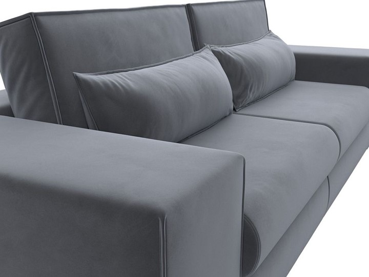 Прямой диван Лига-037, Серый (велюр) в Одинцово - изображение 6
