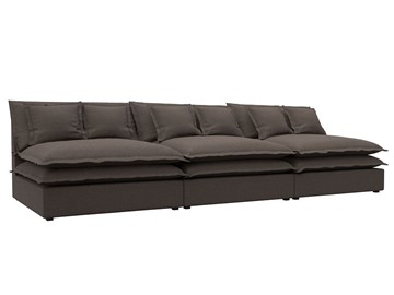 Прямой диван Лига-040 Лонг, Амур коричневый (Рогожка) в Химках
