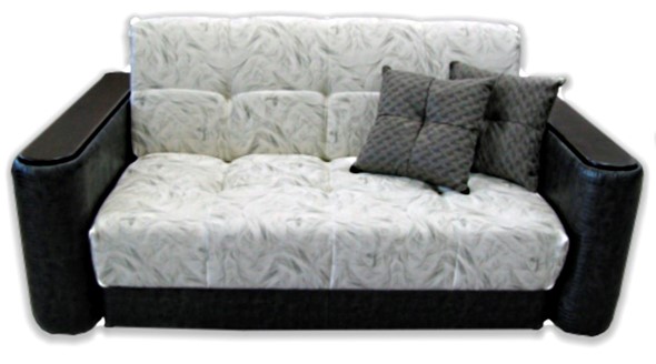 Прямой диван Аккордеон-1, 155 (круглые подлокотники) в Подольске - изображение