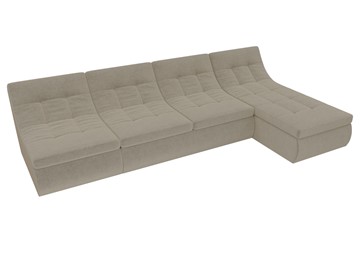 Большой модульный диван Холидей, Бежевый (микровельвет) в Подольске - предосмотр 4