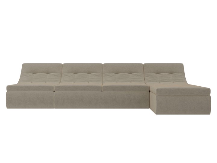 Большой модульный диван Холидей, Бежевый (микровельвет) в Одинцово - изображение 5