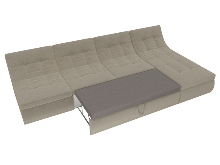 Большой модульный диван Холидей, Бежевый (микровельвет) в Одинцово - изображение 6
