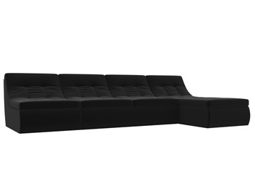 Модульный угловой диван Холидей, Черный (микровельвет) в Одинцово