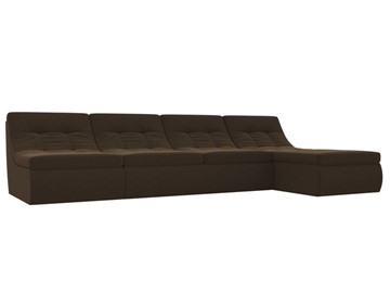 Модульный угловой диван Холидей, Коричневый (микровельвет) в Одинцово