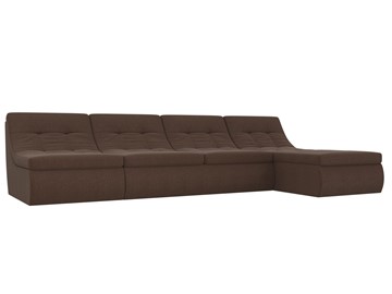Большой модульный диван Холидей, Коричневый (рогожка) в Подольске