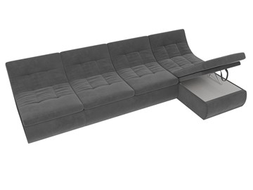 Модульный угловой диван Холидей, Серый (велюр) в Подольске - предосмотр 6