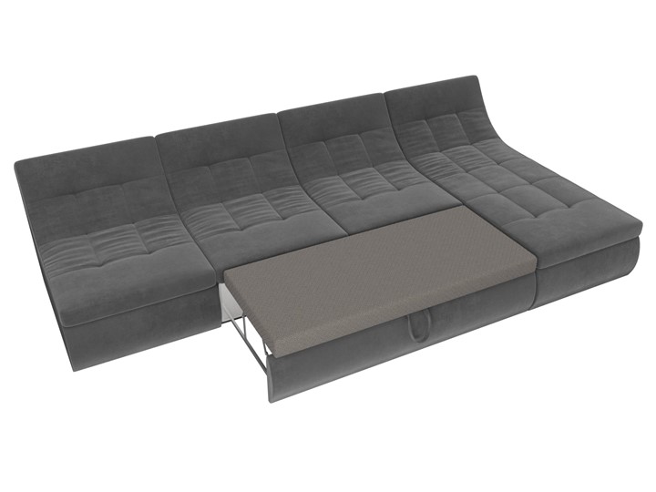 Модульный угловой диван Холидей, Серый (велюр) в Подольске - изображение 7