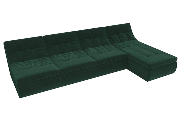 Модульный угловой диван Холидей, Зеленый (велюр) в Москве - изображение 5