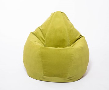 Кресло-мешок Груша малое, велюр однотон, травянное в Одинцово - предосмотр 1