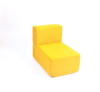 Кресло бескаркасное Тетрис 50х80х60, желтое в Серпухове