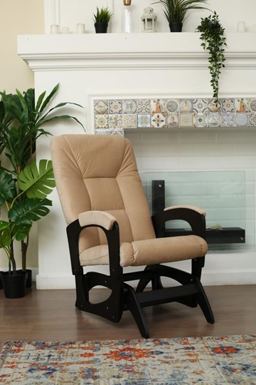 Кресло-качалка Леон маятниковая, ткань AMIGo песок 29-Т-П в Химках - изображение 3