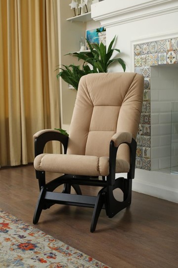 Кресло-качалка Леон маятниковая, ткань AMIGo песок 29-Т-П в Химках - изображение 4