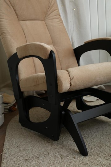 Кресло-качалка Леон маятниковая, ткань AMIGo песок 29-Т-П в Химках - изображение 8
