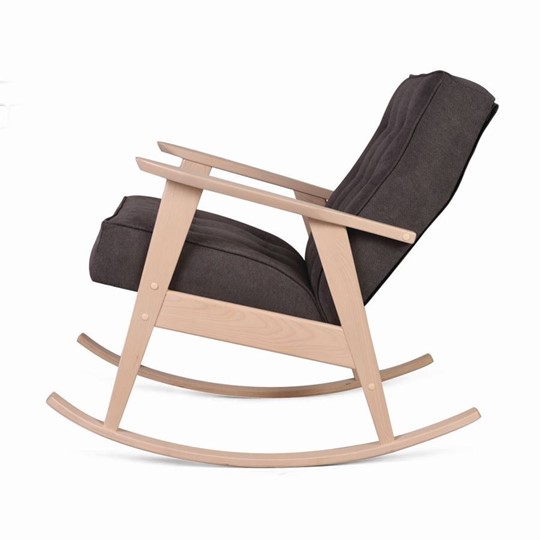 Кресло-качалка Ретро (беленый дуб / 05 - коричневый) в Москве - изображение 1