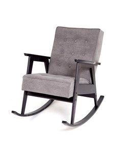 Кресло-качалка Ретро (венге / RS 15 - темно-серый) в Одинцово