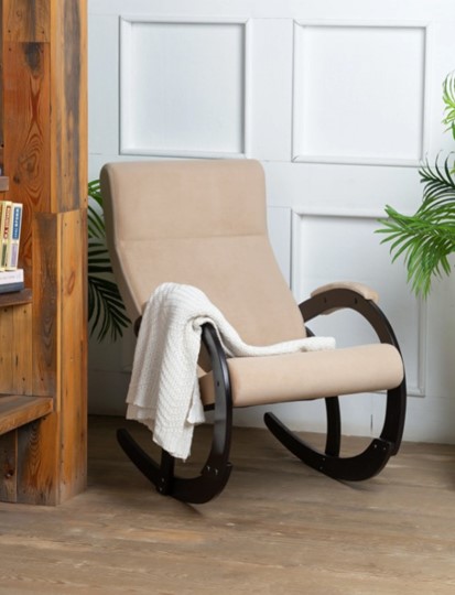 Кресло-качалка Корсика, ткань Amigo Beige 34-Т-AB в Одинцово - изображение 7