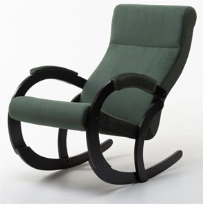 Кресло-качалка в гостиную Корсика, ткань Amigo Green 34-Т-AG в Коломне
