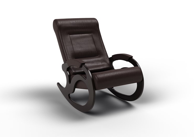 Кресло-качалка Вилла, экокожа крем 11-К-КР в Подольске - изображение 1