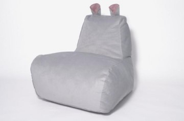 Кресло-мешок КлассМебель Бегемот серый в Москве